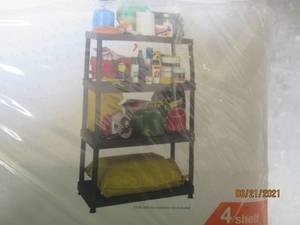 lot 31 image: HDX HEAVY DUTY 4 SHELF STORAGE UNIT