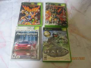 lot 33 image: TOTAL OF 4 - XBOX GAMES&nbsp&nbsp- PROJECT GOTHAM RACING ,HALO COMBAT EVOLVED ,HALO 2,WHACKED&nbsp