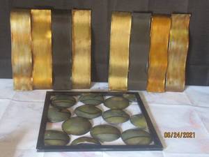 lot 156 image: 3PC METAL WALL DCOR