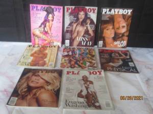 lot 197 image: 8 PLAYBOY MAGAZINES 2015