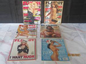 lot 198 image: 6 PLAYBOY MAGAZINES 2011 AND 2012