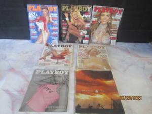 lot 201 image: 7  PLAYBOY MAGAZINES 2003 - 2005