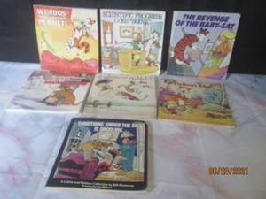 lot 206 image: 7 VINTAGE CALVIN AND HOBBS COLLECTIONS BY BILL WATTERSON