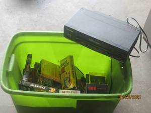 lot 228 image: SYLVANIA VIDEO CASSTTE RECORDER WITH 20 PLUS VCR TAPES