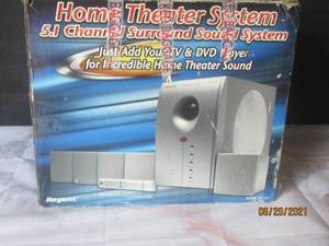 lot 258 image: REGENT HOME THEATER SYSTEM 5.1 CHANNEL SURROUND SOUND HT-391