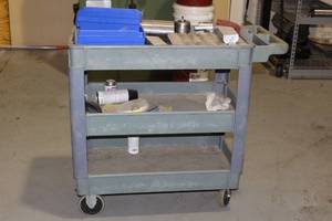 lot 15 image: ROLLING CART 37L x 17W x 33H CONTENTS NOT INCLUDED