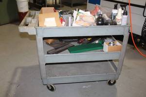 lot 16 image: ROLLING CART 43L x 25W x 33H CONTENTS NOT INCLUDED