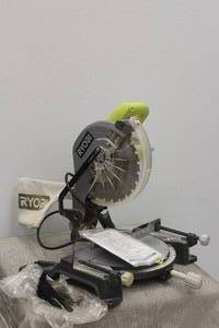lot 61 image: RYOBI 10 COMPOUND MITER SAW TS1345L DOUBLE INSULATED