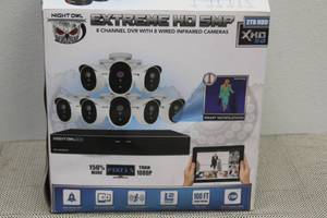 lot 99 image: NIGHT OWL EXTREME HD 5MP 8CHANNEL DVR WITH INFARED CAMERAS
