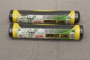 lot 107 image: TOTAL OF 2 SAFE TRUCK BY MS.CARITA OVERSIZE MESH LOAD SAFETY BANNERS CVM104 , 12X72