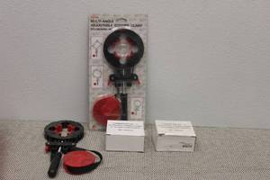 lot 185 image: TOTAL OF 2 MULTI ANGLE ADJUSTABLE CORNER CLAMPS TV149 WITH 2 BOXES CORNER PIECES WITH FLEXIBLE JAW INSERTS&nbsp