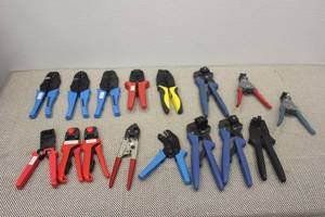 lot 213 image: TOTAL OF 16 ASSORTED SIZEBRAND CRIMPING HAND TOOLS