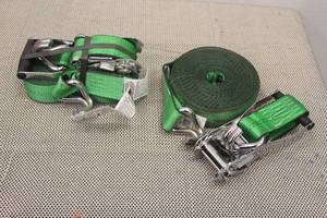 lot 293 image: TOTAL OF 2 PAIR HAMPTON HEAVY DUTY 47374 RATCHET STRAPS TIE DOWNS 2IN. X 30FT&nbsp