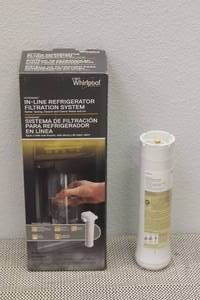 lot 295 image: &nbspWHIRLPOOL IN LINE REFRIGERATOR FILTERATION SYSTEM WHARSS5 WITH REPLACEMENT FILTER WHARSF5