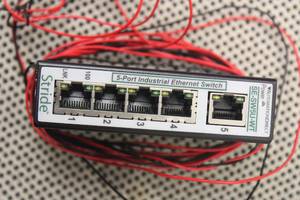 lot 345 image: STRIDE 5-PORT INDUSTRIAL ETHERNET SWITCH, SE-SW5U-WT