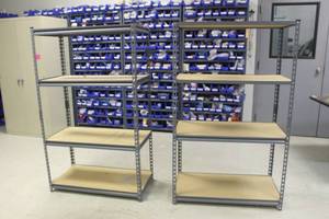 lot 423 image: 2 SHELVING UNITS 37 x 18 x 60H