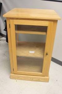 lot 446 image: GLASS DOOR DISPLAY CABINET