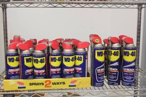 lot 498 image: LOT OF WD-40 MULTI USE SPRAY MOST CANS ARE FULL