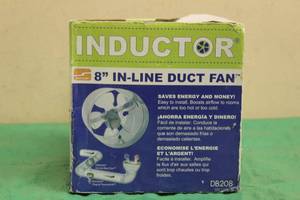 lot 11 image: INDUCTOR 8 IN-LINE DUCT FAN ,DB208