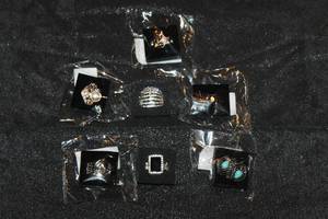 lot 114 image: LOT OF 7 PAPARAZZI FASHION RINGS SEE PICS&nbsp