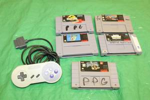 lot 63 image: SUPER NINTENDO LOT OF 5 GAMES AND 1 CONTROLLER