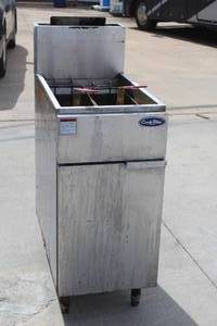 lot 86 image: COKE-RITE ATFS-40&nbsp GAS FRYER WITH BASKETS WORKING WHEN REMOVED