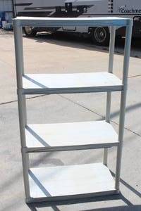 lot 92 image: PLASTIC SHELVING UNIT ABOUT 4.5FT TAL