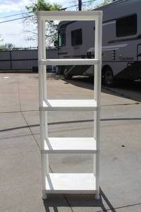 lot 93 image: PLASTIC SHELVING UNIT ABOUT 6 FT TAL