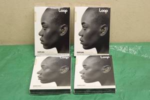 lot 45 image: 4 NEW IN PACKAGE LOOP GLORIOUS GOLD EARPLUGS FOR MUSIC HIGH FIDELITY HEARING PROTECTION