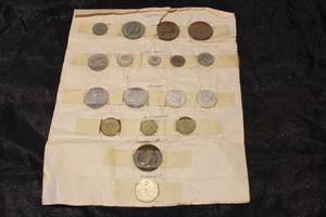 lot 123 image: LOT OF 18 VINTAGE FOREIGN COINS ENGLAND HOLLAND GERMANY AND MORE SEE PICS
