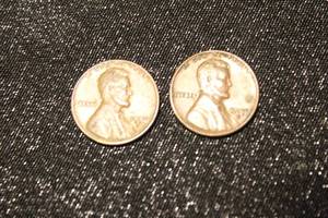 lot 136 image: LOT OF 2 1956 D-MINT WHEAT PENNIES