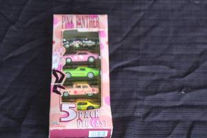 lot 166 image: PINK PANTHER5PK DIE CAST CARS
