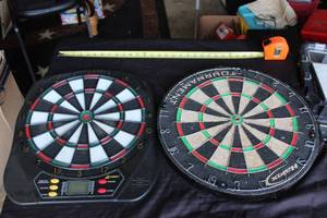 lot 185 image: 2 DARTS BOARDS