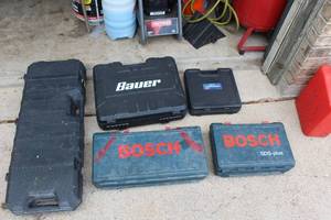 lot 189 image: 5 EMPTY POWER TOOL STORAGE BOXES SEE PICS