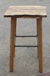 lot 31 image: WOODEN BAR STOOL SOLID WOOD
