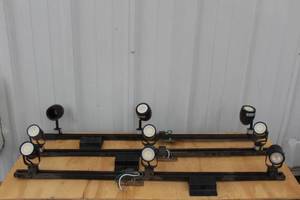 lot 52 image: LOT OF 3 LITHONIA VANITY LIGHTING&nbsp