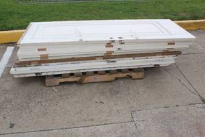 lot 64 image: LOT OF SOLID WOOD DOORS