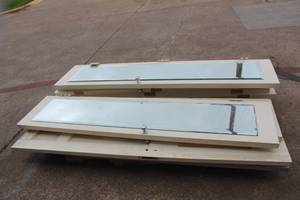 lot 65 image: LOT OF SOLID WOOD DOORS