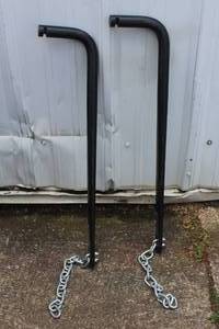 lot 96 image: 2 CURT REPLACEMENT ROUND WEIGHT DISTRIBUTION HITCH SWAY BARS