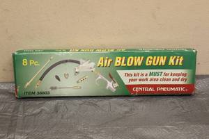 lot 27 image: CENTRAL PNEUMATIC 8PC AIR BLOW GUN KIT 38803