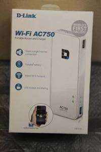 lot 36 image: D-LINK WIFI AC750 PORTABLE ROUTER AND CHARGER DIR-510L