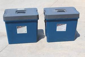 lot 47 image: TOTAL OF 2 CONTICO PORTABLE WORK BOX , PW1900NYGY&nbsp , 21 L X 13  X 20H&nbsp