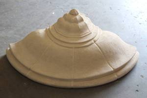 lot 54 image: LARGE PLASTER WALL URN DECOR , 3 FT LONG x 15 H  SEE PICS&nbsp