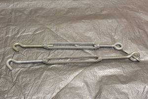 lot 82 image: TOTAL OF 2- 16 HOOK AND EYE TURN BUCKLES&nbsp