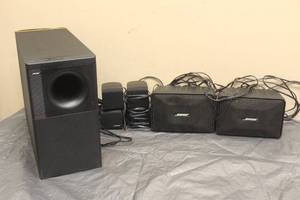 lot 89 image: BOSE ACOUSTIMASS 7 HOME THEATER SPEAKER SYSTEM&nbsp A9323 WITH BOSE 101 MUSIC SPEAKERS&nbsp