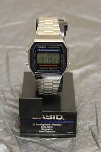 lot 157 image: VINTAGE CASINO EL BACKLIGHT WITH AFTER GLOW DAILY ALARM STOP WATCH WATER RESISTANT CA544 WATCH&nbsp