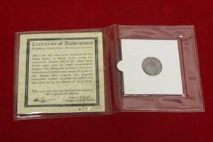 lot 74 image: THE BIBLICAL WIDOWS MITE BRONZE COIN OF JUDEA WITH COA  SEE PICS&nbsp