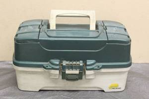 lot 77 image: PLANO TACKLE BOX WITH CONTENTS  SEE PICS&nbsp