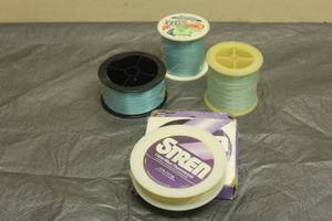 lot 83 image: TOTAL OF 4 SPOOLS OF&nbsp ASSORTED BRAND FISHING LINES&nbsp