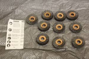 lot 50 image: TOTAL OF 10 PC AMERICAN BRUSH MANUFACTERS COOPER CENTER ABRASSIVE CRIMPED WIRE WHEELS 1.5 DIAM&nbsp  SEE PICS&nbsp